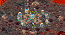 Sparragon's 8th base. Cannons/snipers are level 4, laser/missile/mortar are level 1.