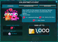 Valentine's Event popup